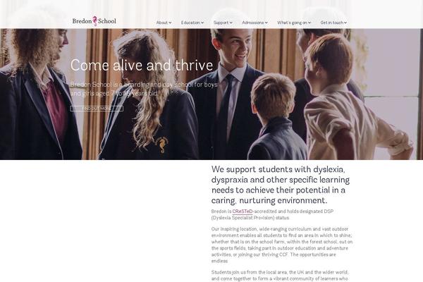 WordPress website example screenshot