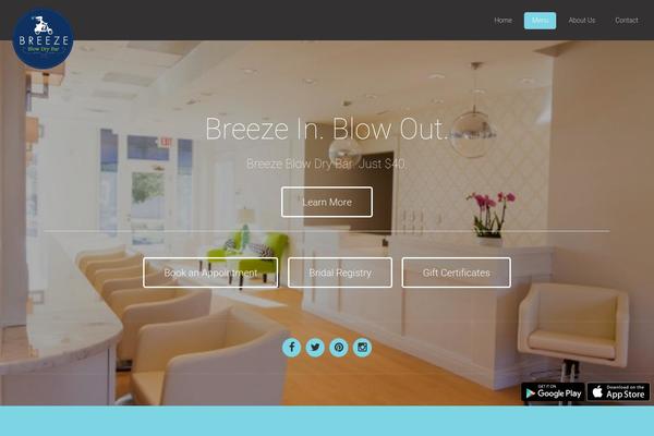 Breeze theme site design template sample