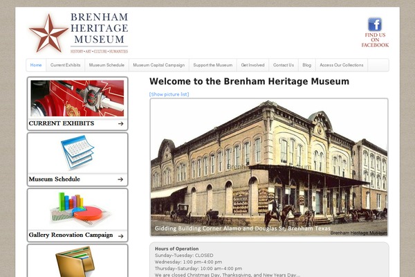 brenhamheritagemuseum.org site used Bhm2015