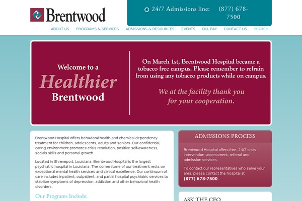 brentwoodbehavioral.com site used Brentwood