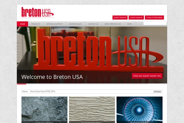 Breton theme site design template sample