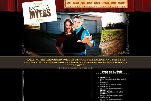 brettamyers.com site used Bamtheme