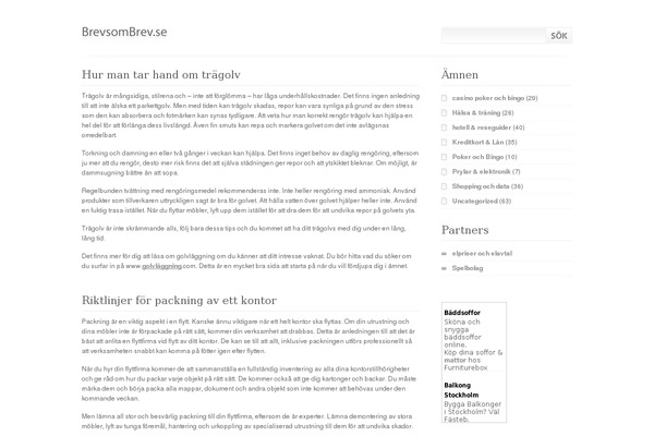 WordPress website example screenshot