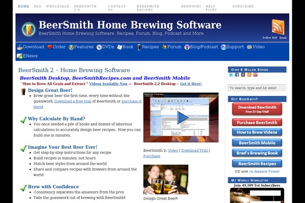 brewpoll.com site used Thesis 1.8.6