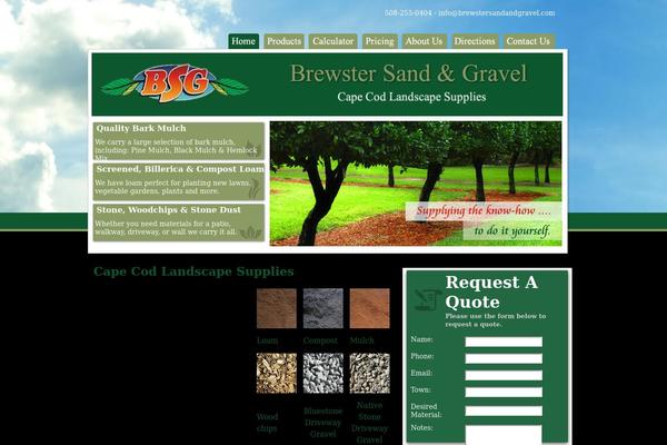 brewstersandandgravel.com site used Colewebdev