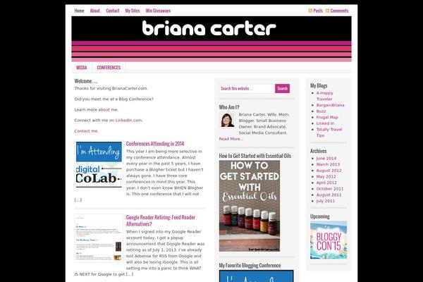 brianacarter.com site used Lifestyle