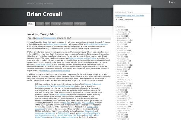 briancroxall.net site used Independent-publisher-2-wpcom