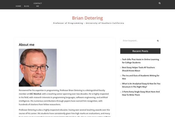 briandetering.net site used Blog-express