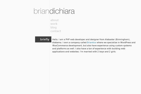 briandichiara.com site used Briandichiara