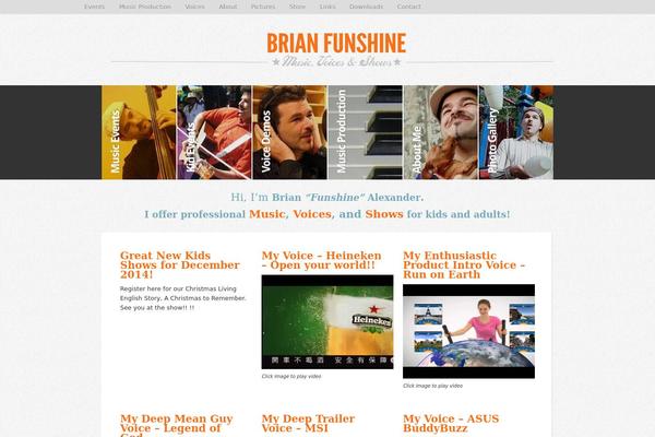 brianfunshine.com site used Prominent