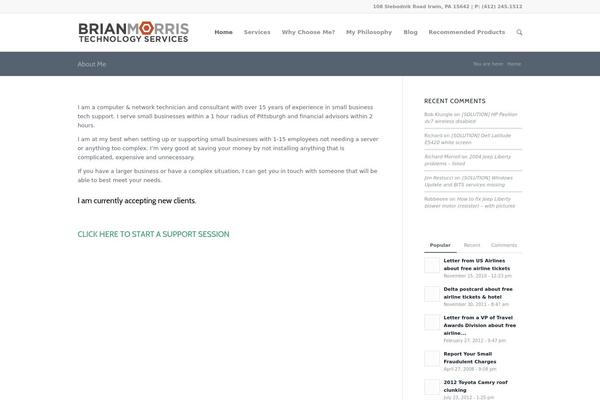 Enfold theme site design template sample