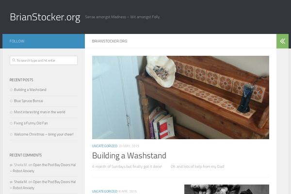Hueman theme site design template sample
