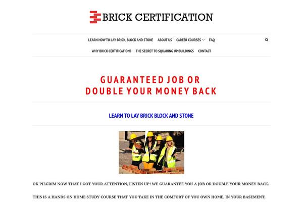 brickcertification.com site used Shamrock