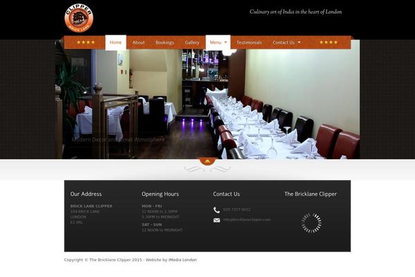 The Restaurant theme site design template sample