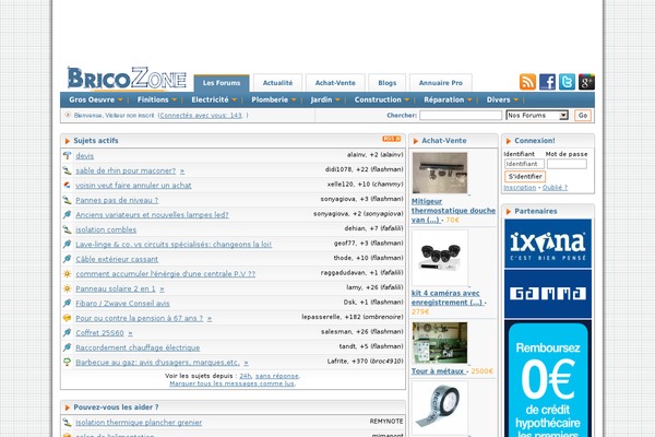 Home website example screenshot