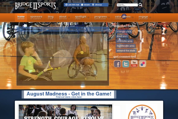 bridge2sports.org site used Bridgeiisports