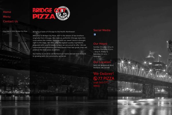 bridgecitypizza.com site used Aim