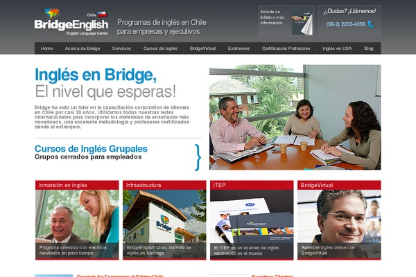 bridgeenglish.cl site used Divi-child-theme-bridge