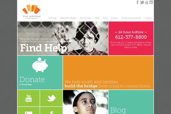 bridgeforyouth.org site used Bridgeforyouth