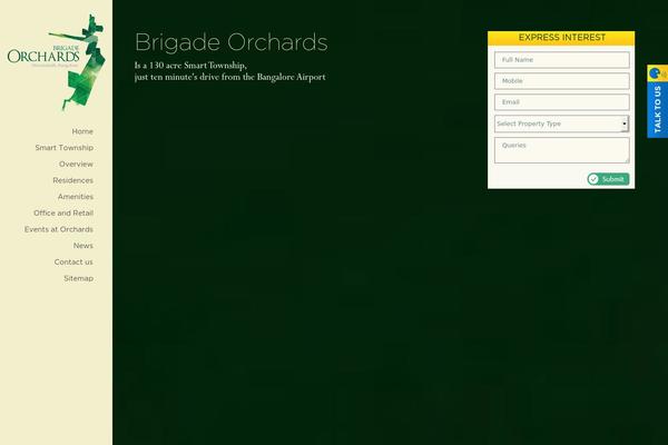 orchards theme websites examples