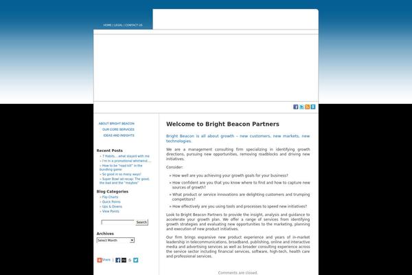 brightbeacon.com site used Brightbeacon