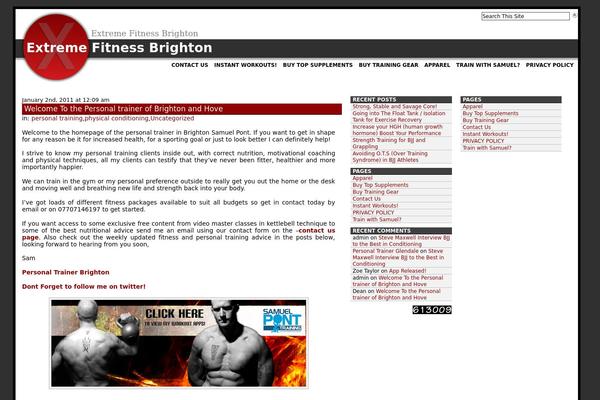 WordPress website example screenshot