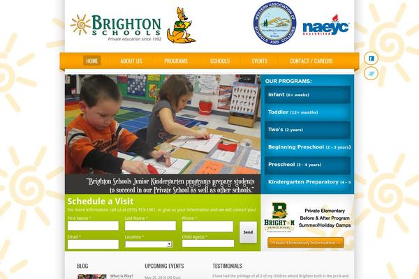 Brighton theme site design template sample