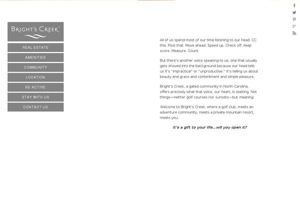 brightscreek.com site used Brightscreek2016