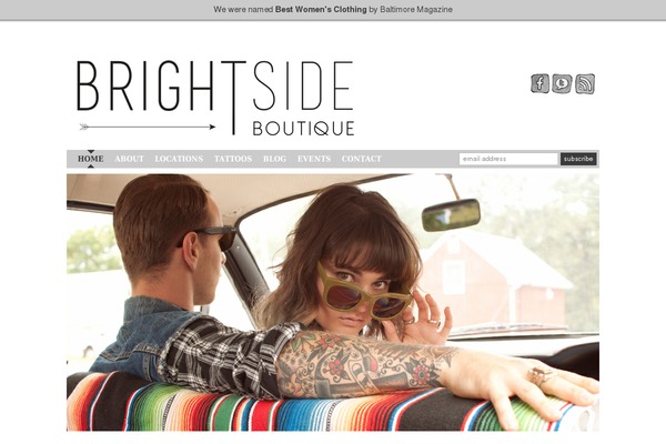 Brightside theme site design template sample