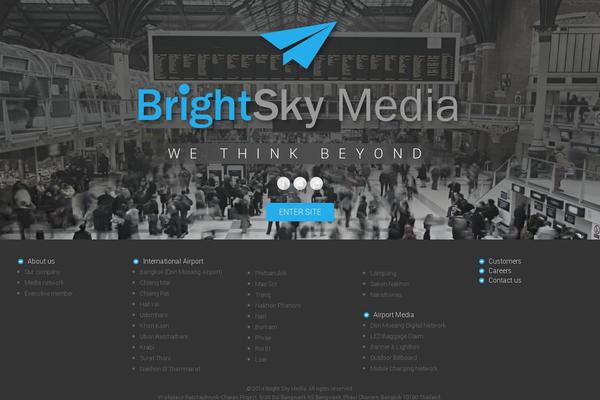 Brightsky theme site design template sample
