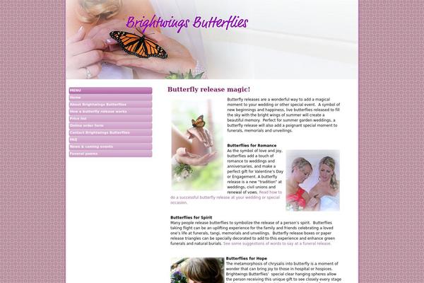 brightwings.co.nz site used Pink Tulip