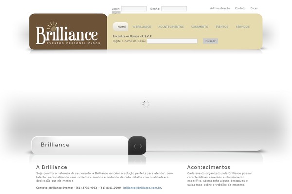 Brilliance theme site design template sample