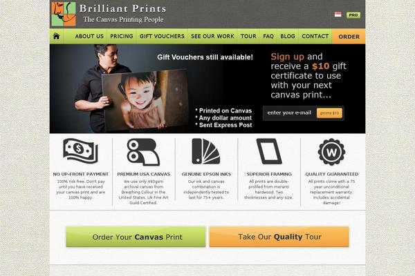 brilliantprints.com.au site used Brilliant-prints-retail