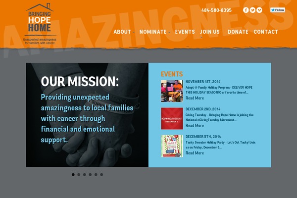 Charity-home theme site design template sample