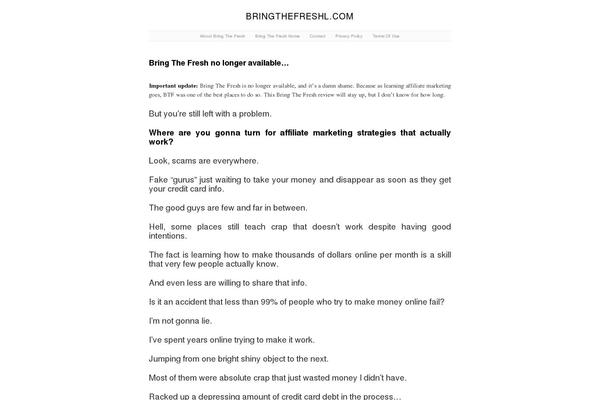 bringthefreshl.com site used Gjbzen