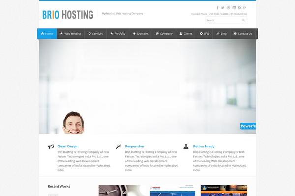 briohosting.com site used Nevia