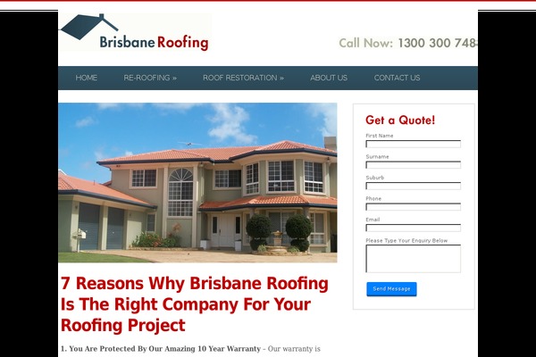 brisbaneroofing.com site used Brisbaneroofing