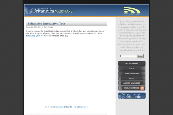 britannicanet.com site used Britannica