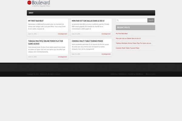 Boulevard theme site design template sample