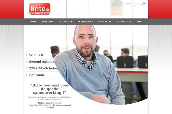 Brite theme site design template sample