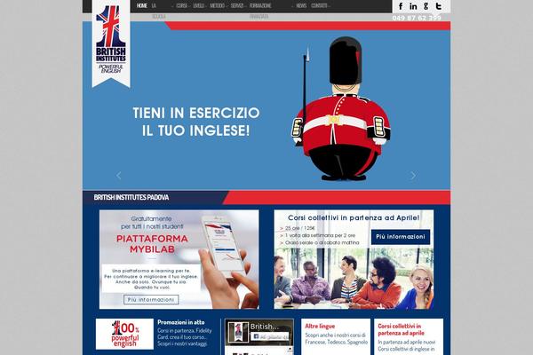 britishinstitutespadova.com site used Theme1713