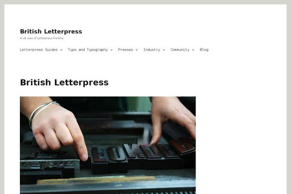 britishletterpress.co.uk site used Letterpresstwentytwenty