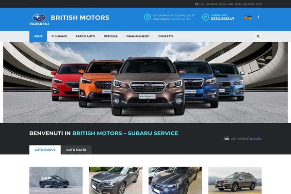 Motors theme site design template sample