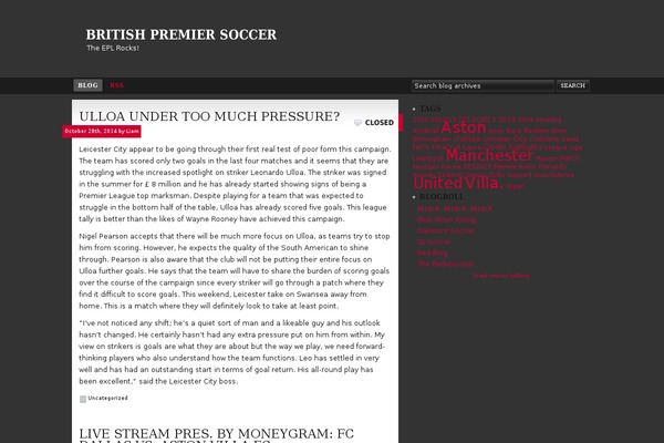 Default theme site design template sample