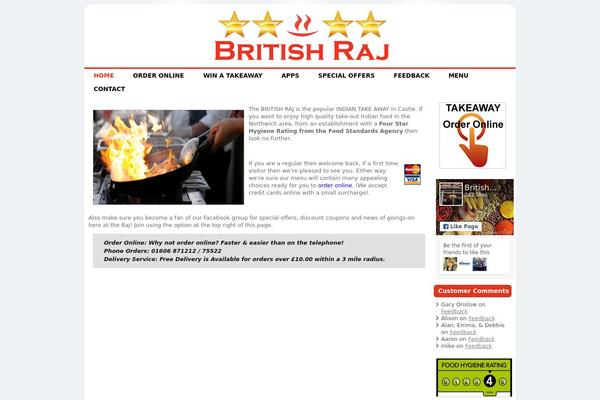britishrajnorthwich.com site used Britishraj4