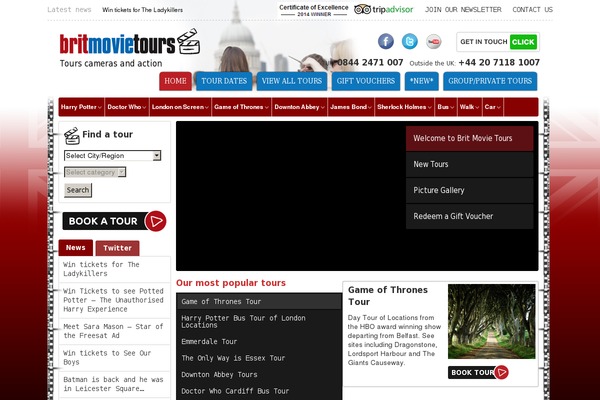 britmovietours.com site used Bmt