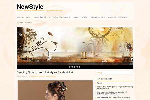 Newstyle theme site design template sample