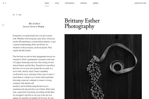 brittanyesther.com site used Brittanyesther