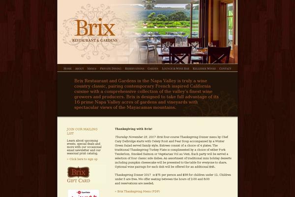 Brix theme site design template sample