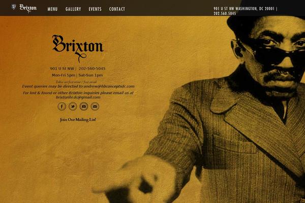 Brixton theme site design template sample